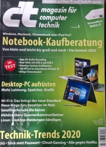C't Magazin für computer technik Nr. 3 18.1.2020: Notebook-Kaufberatung - Bild 1 von 12