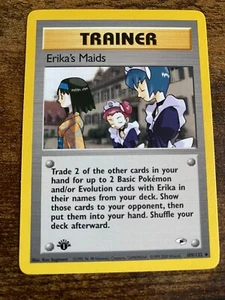 Erika's Maids 109/132 Gym Heroes Regular 1ª edición vintage - Imagen 1 de 3