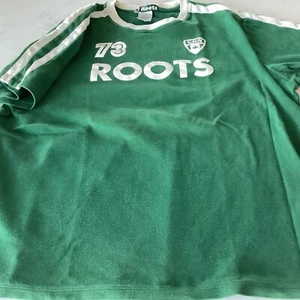Vintage T Shirt Tee Top Size L Roots Athletics 100% Cotton Canadian Sports 1973 - Picture 1 of 6