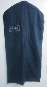 H. Lorenzo Kleidersack blau Kleidung Reise Anzug Kleid Jacke Baumwolle Reißverschluss 48" 25" - Bild 1 von 2