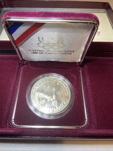 1988-S Olympic Proof Silver Dollar US Mint Commemorative $1 OGP Box COA - Picture 1 of 1