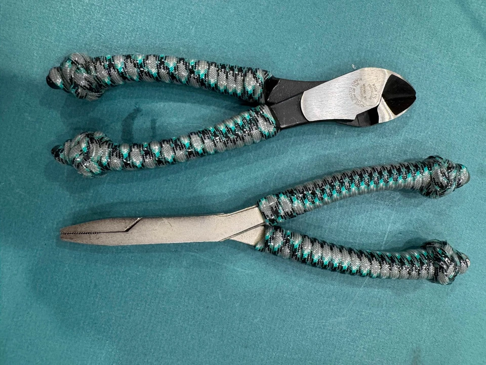 Cortador personalizado envuelto de 7" y/o alicate de pico de pato de 8"; alicate, pesca, atún, cortador Foto 1 de 1