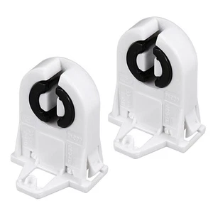 2 x 2A T8 Socket G13 Base Fluorescent Lamp Holder Light Accessory White - Picture 1 of 6