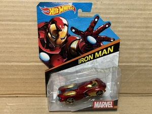 Hot Wheels Marvel Character Car Iron Man - Picture 1 of 1
