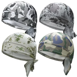 WHAMZ33 W 4 piezas Trapos Doo para Hombres, Envolturas para la Cabeza Trapos de Rocío Bandana Gorro para Ciclismo... - Imagen 1 de 6