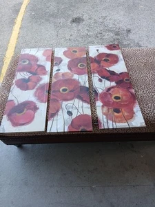 Wanddeko 3 Stück Bold Poppy - Bild 1 von 4