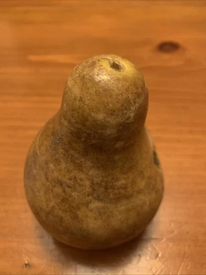 Vintage Italian Marble Hand Painted Pear Fruit - Image 1 of 4