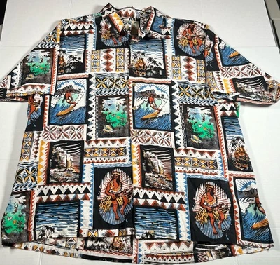 Мужская гавайская рубашка с коротким рукавом на пуговицах JOHN SEVERSON BY KAHALA — размер XXL - Изображение 1 из 4