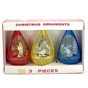 De colección Jewelbrite Lágrima Plástico Belén Diorama Navidad Adornos Set de 3 piezas - Imagen 1 de 17