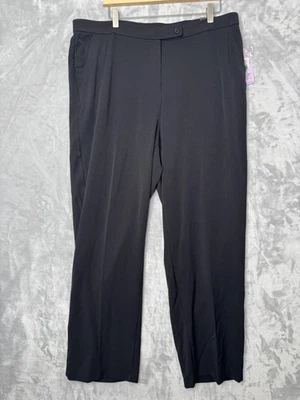 Investments II Pants Womens 18W Straight Leg Slim FX Madison Ave Comfort Fit NEW - Image 1 of 4
