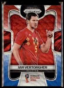2018 Panini Prizm World Cup Jan Vertonghen Red & Blue Wave #16 Belgium