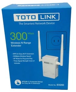 NEW WPS 300Mbps WiFi Range Extender Wireless Repeater Wall Plug-in Easy Setup - Picture 1 of 4