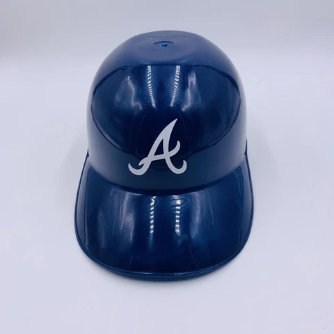 Atlanta Braves Helmet Hat Replica Hard Plastic Full Size Victory Way Sports Blue Cover