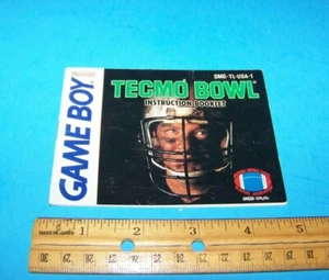 Nintendo Game Boy "Tecmo Bowl" Instruction Booklet Vintage 1991 - Picture 1 of 3