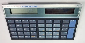 Texas Instruments TI-37 Galaxy Solar Calculator Working 10 Digit Rare Japan Made - Picture 1 of 10