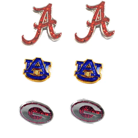glitter post stud earring NCAA PICK YOUR TEAM Cover