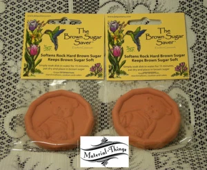 BROWN SUGAR SAVER~ 2 PAK~ BEAR DESIGN - Picture 1 of 4