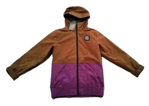 NOMIS N53102005 Broken Hooded Waterproof ZIP JACKET Brown / Purple ( M ) - Picture 1 of 1