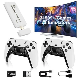 2025 New Retro Game Console Retro Game Stick Pro 31999+ Classic Video Games w... - Imagen 1 de 7