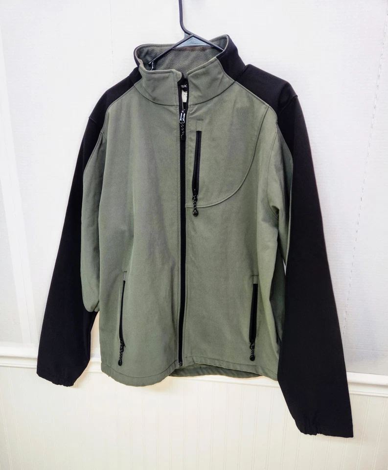 Black Diamond Jacket Mens Large Green Black Soft Shell Full Zip Casual Coat - Image 1 of 4