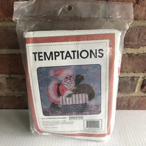 Neu Temptations Weihnachtslieferung 9419 Nadelspitze Santa Kamin Vintage versiegelt - Bild 1 von 4