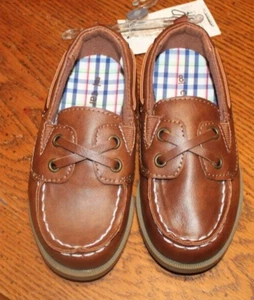 CARTERS BOYS SHOES-SIZE 8-BROWN-NWT - Picture 1 of 1