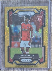2023-24 Panini Prizm Andrey Santos RC /10 Gold Breakaway Nottingham Rookie - Bild 1 von 2