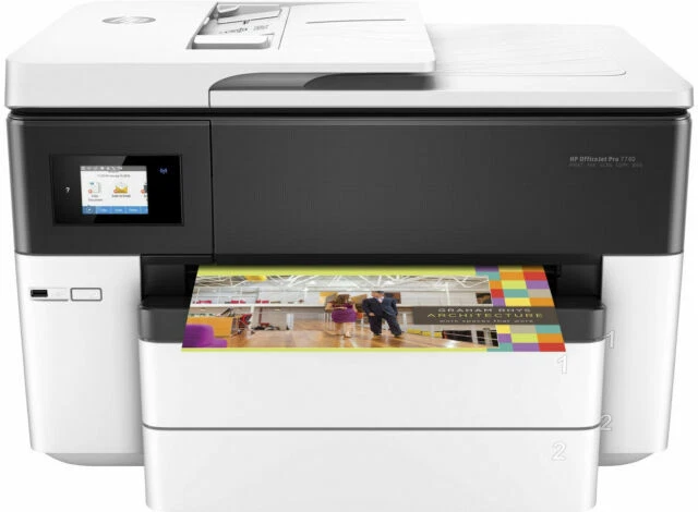 HP OfficeJet Pro 7740 Wide Format All-in-One Printer - White - Image 1 of 1
