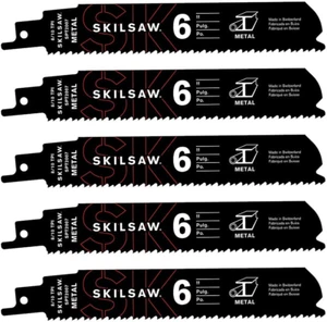 SKILSAW SPT2007-05 6'' 8-10 TPI Reciprocating Saw Blade for Metal - 5 Pack - Picture 1 of 4