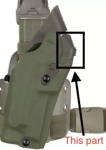 Safariland Red Dot RDS Optic Replacement Cover OD green 6360rds 6390rds Lefthand - Picture 1 of 4