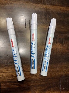 Uni-Paint 63613 PX-20 Oil-Based Paint Marker, Medium Line, White, 3pk - Picture 1 of 5