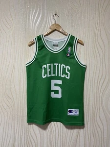 BOSTON CELTICS BASKETBALL SHIRT JERSEY CHAMPION sz XS KEVIN GARNETT #5 - Picture 1 of 10