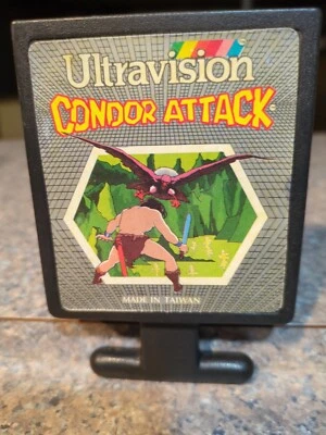 Atari 2600 Condor Attack With Vulture Attack Label Over Label Rare Ultravision  - Image 1 of 4