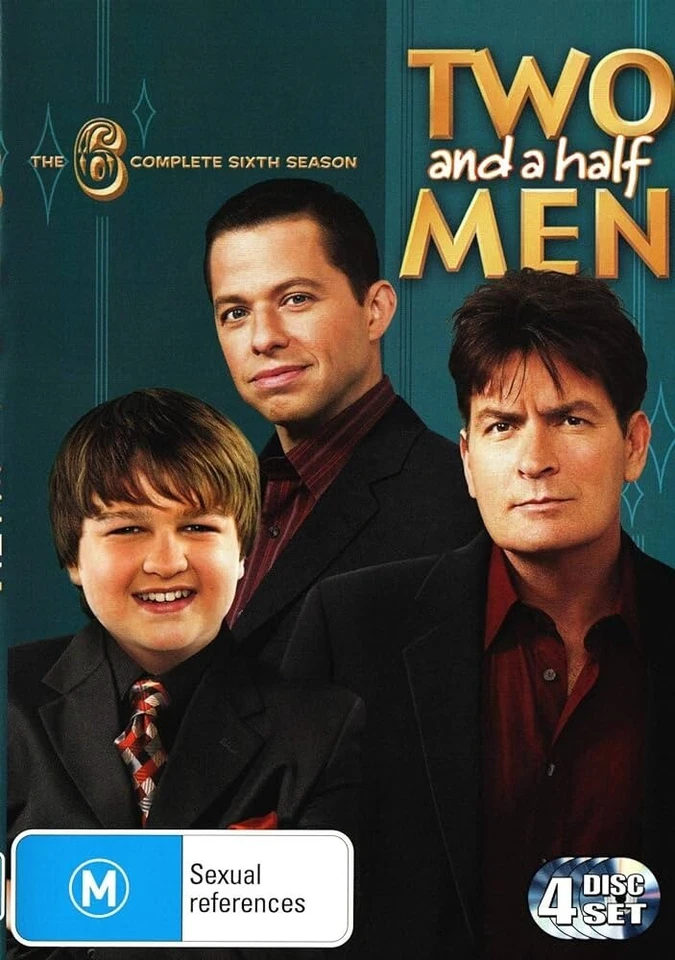 Two And A Half Men : Season 6 (DVD, 2010, 4 Discs) Charlie Sheen, Jon Cryer - Image 1 of 1