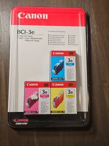Canon BCI-3e 3 Color Inks - Cyan/Magenta/Yellow - GENUINE NEW - Picture 1 of 2