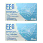 Ffg Face Masks Disposable 3 Layer Non Medical Face Mask, One Size Fits All