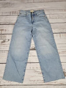 Neu mit Etikett Madewell The Perfect Vintage helle Waschung weites Bein kurze Denim Jeans, Größe 26 - Bild 1 von 5