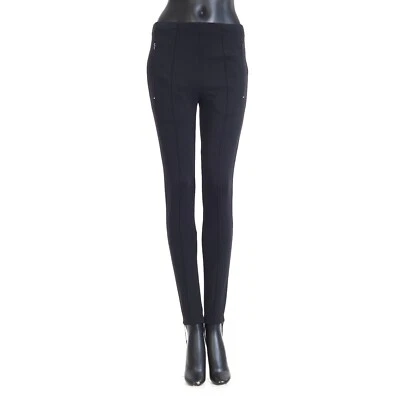 BALENCIAGA 895$ Black Fitted Pants With Stirrup Leggings - Image 1 of 4