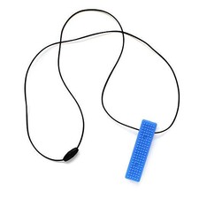 ARK's Brick Stick XXT Textured Chew Necklace Made in the USA (very firm Blue)