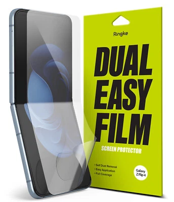 For Samsung Galaxy Z Flip 4 (2022) Screen Protector Ringke [Dual Easy Film] 2PK - Image 1 of 4