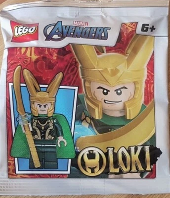 NEW LEGO LOKI MINIFIG FOIL PACK SET 242211 avengers thor 76152 minifigure figure - Image 1 of 2