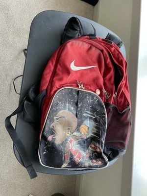 Mochila Nike pintada a mano Michael Jordan MJ Air Jordan Dunk - Artista independiente Foto 1 de 4