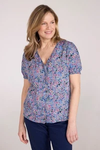 Mountain Warehouse Cannes Womens Button Through V-Neck Top Shirt - Picture 1 of 33