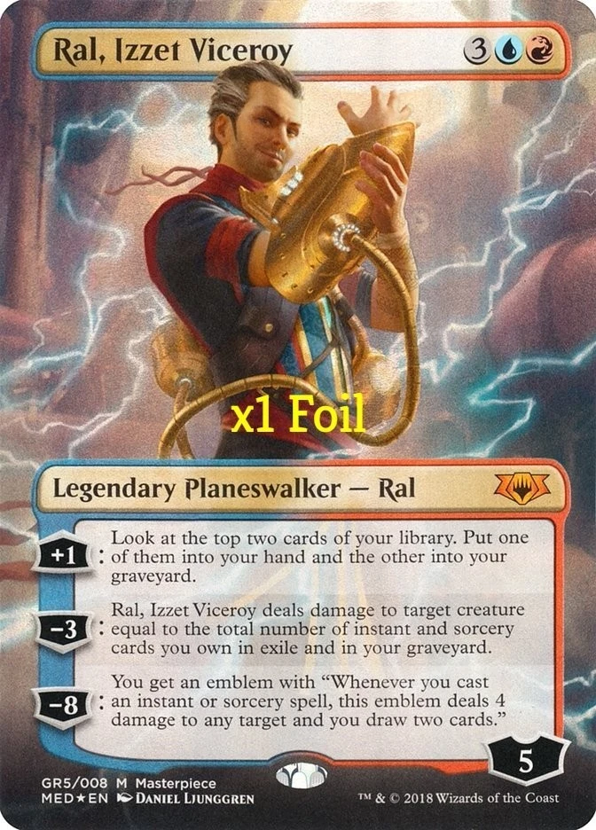 MTG Foil Guilds of Ravnica: Mythic Edition MED Ral, Izzet Viceroy MINT - Image 1 of 1
