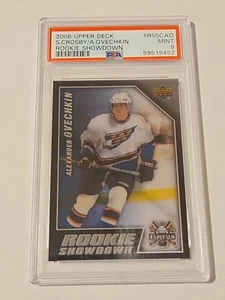 PSA 9 2005 2006 Ovechkin / Crosby Rookie Showdown RC PSA 9 ALL TIME GOAL SCORER - Picture 1 of 4
