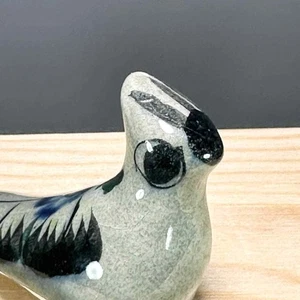 Tonala Vogel Vintage Miniatur mexikanische Volkskunst Keramik 2" - Bild 1 von 8