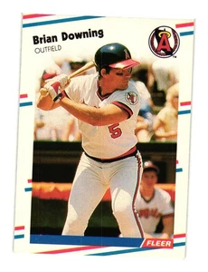 1988 Fleer #488 Brian Downing California Angels - Picture 1 of 2
