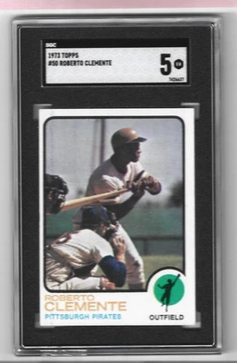 Roberto Clemente 1973 Topps #50 SGC 5 excelente estado Pittsburgh Pirates Foto 1 de 2