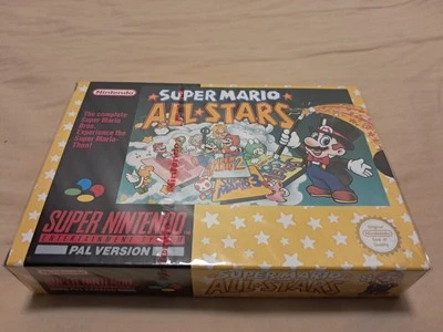 Super Mario All-Stars ~ SNES ~ Super Nintendo ~ RED STRIP FACTORY SEALED PAL - Image 1 of 4