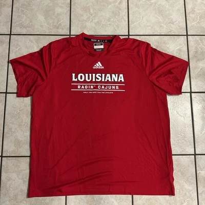 Louisiana Ragin' Cajuns Adidas Statement Ready Shirt Mens XXL HI2615 - Image 1 of 4